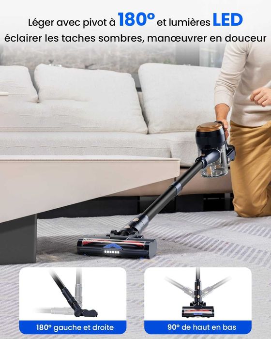 Aspirator vertical fără fir Proscenic P11 Lite