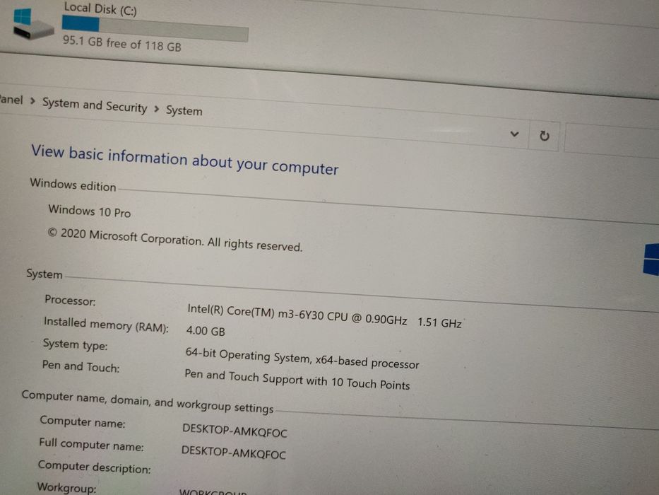 Microsoft surface pro4 a1724 128gb