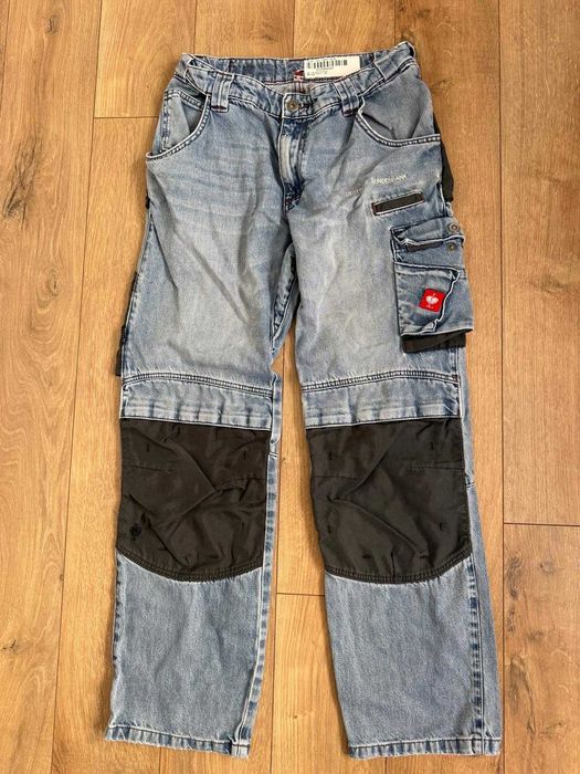Engelbert Strauss 46 S barbati Denim Workwear pantaloni