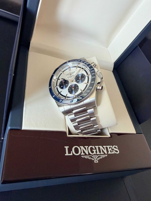 Full Set - Longines Conquest Chronograph 42mm Stainless Steel