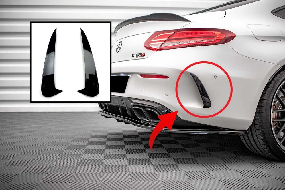 Ornamente Splitere Flapsuri Bara Spate Mercedes C Coupe W205 AMG