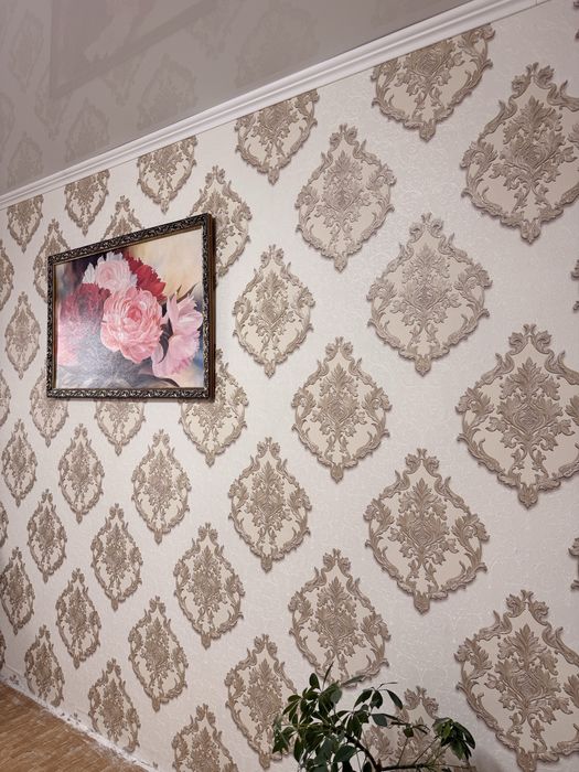 Поклейка обоев качественно