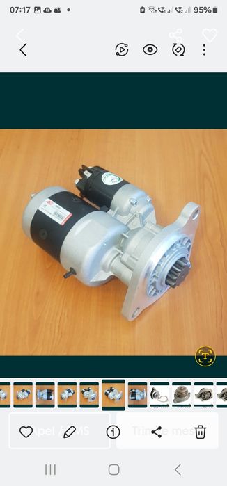 Electromotor tractor Massey Ferguson 135, 155, 165 
12V, 2.7kw 
10 din
