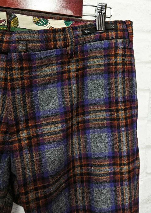 Pantaloni Torino PT01 Slim fit Кариран мъжки панталон размер 50 / L