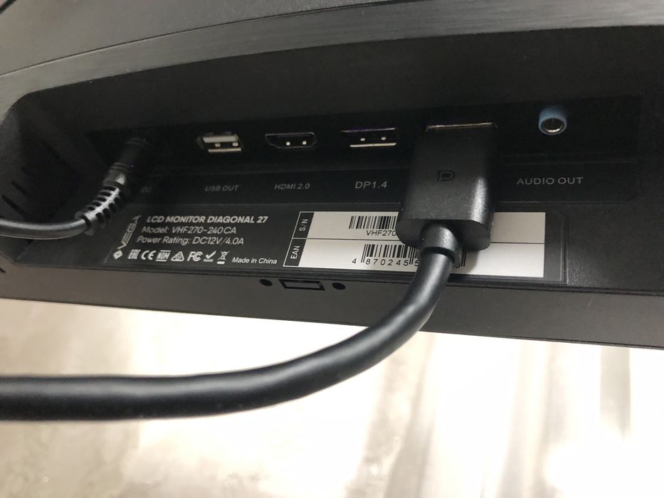 Монитор VEGA ‘’27’’, 2к, 240герц