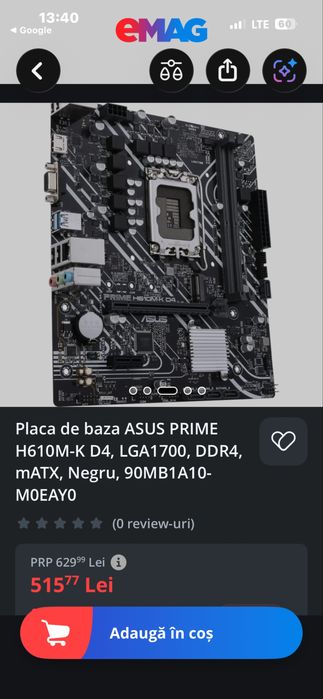 Procesor i5 12400F,Asus Lga 1700, 1660 TI 6gb!!!