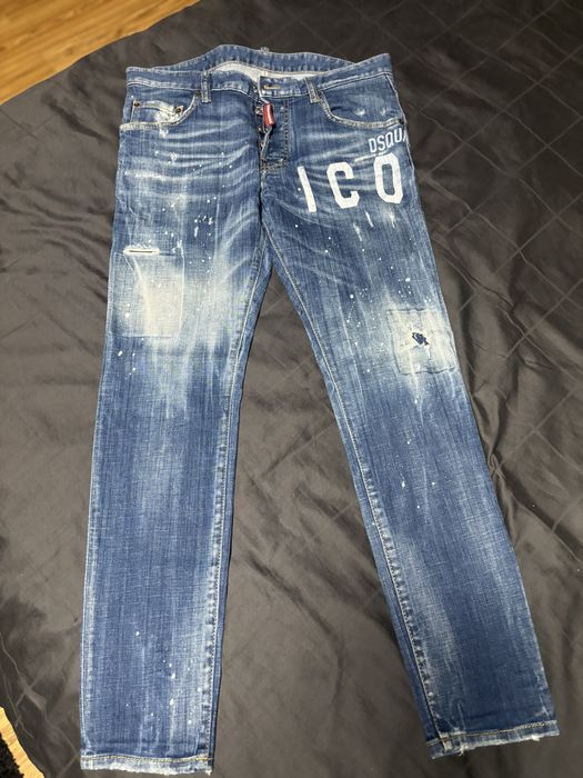 Blugi Dsquared2 ICON Originali - Distressed Denim - Premium