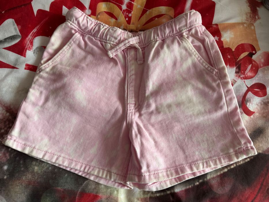 Къси розови панталонки за момиченце 5-6 години