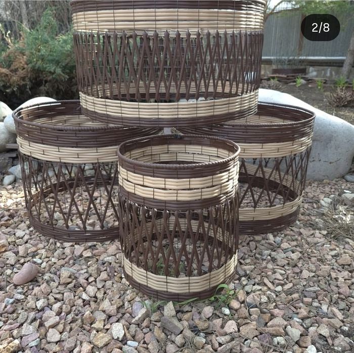 Кашпо из ротанга