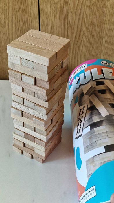 Joc Turn Instabil Jenga cu 54 de piese de lemn