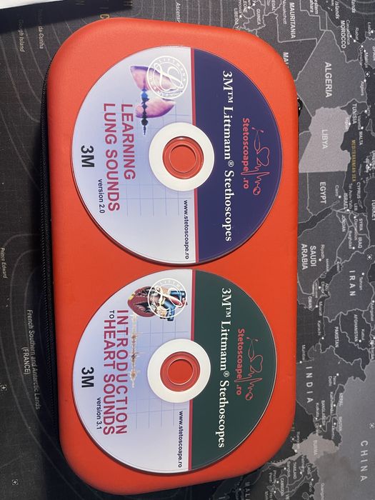 Stetoscop Littmann MASTER CARDIOLOGY + Husa + CD-uri