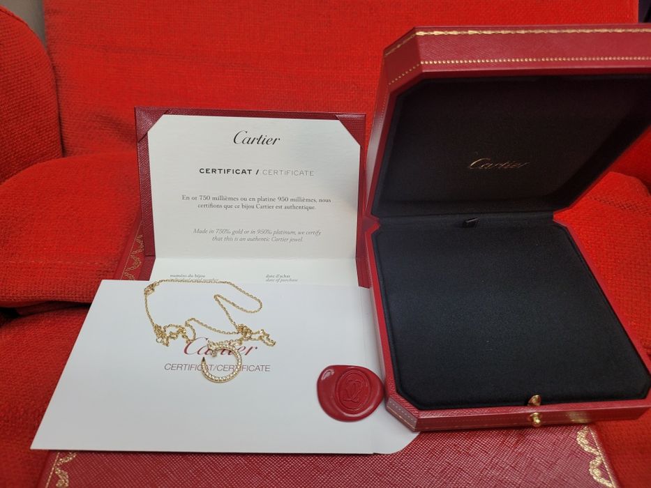 Колие -Розово- CARTIER Juste un clou 36 брилянта