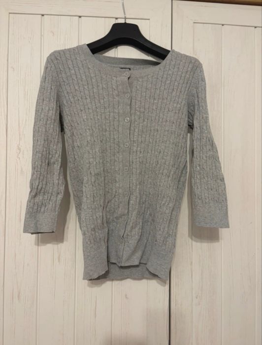 Tommy Hilfiger cardigan gri din Pima Cotton | Mărimea S