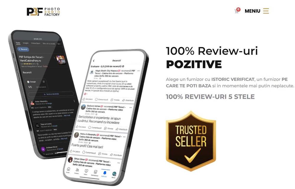 Cel mai folosit SOFT platforma 360Selfie Video de vanzare - PBF TECUCI