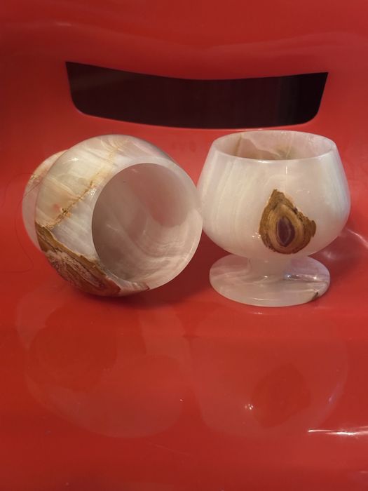 Бокалы из натурального оникса