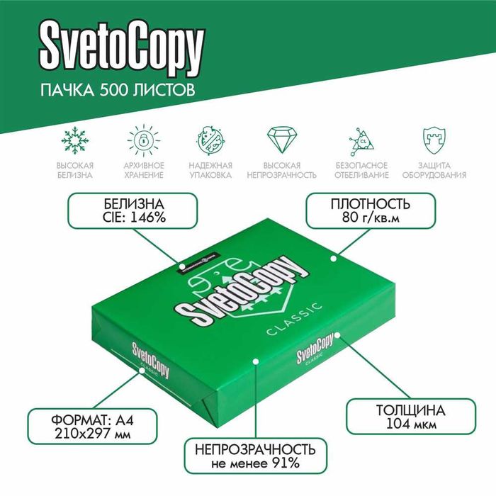Бумага Svetocopy A4 Classic Оптом и в розницу