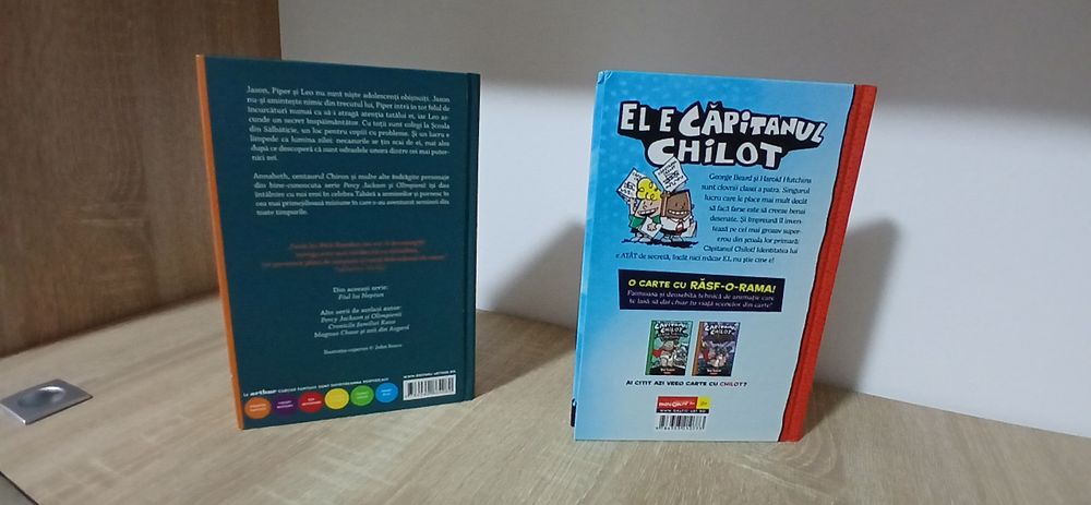 Cărți pentru copii/adolescenți cu Căpitanul Chilot și EROII OLIMPULUI