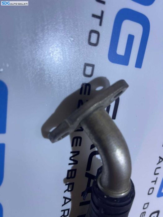 Furtun Conducta Teava Retur Ulei Turbo Turbina Turbosuflanta Audi A4 B8 2.0 TFSI CDNB CDNC CAEA CAEB CAED CFKA CPMA CPMB 2008 - 2015 Cod 06H145735G