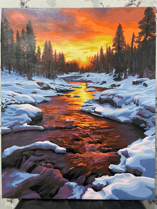 Картины холст на подрамнике акрилом