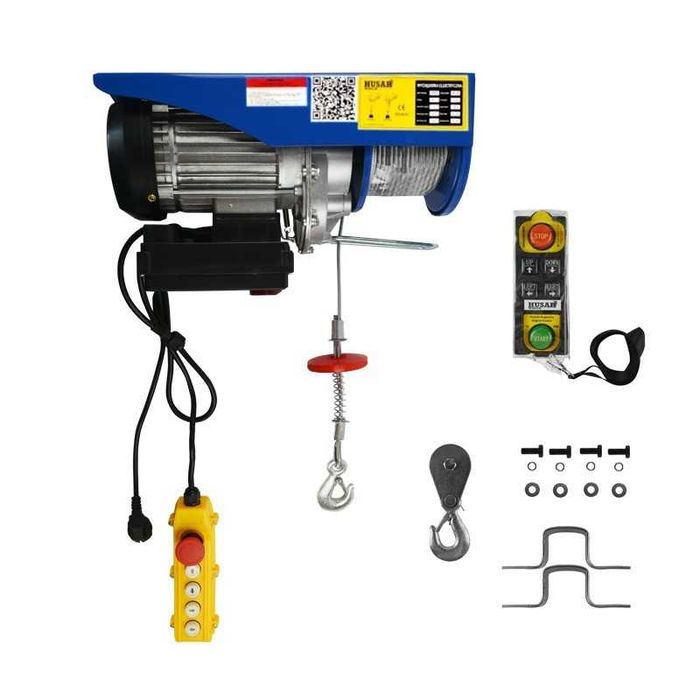 Macara,palan,,electropalan, troliu electric ,cablu de 18m, la 230 V, telecomanda fara fir
