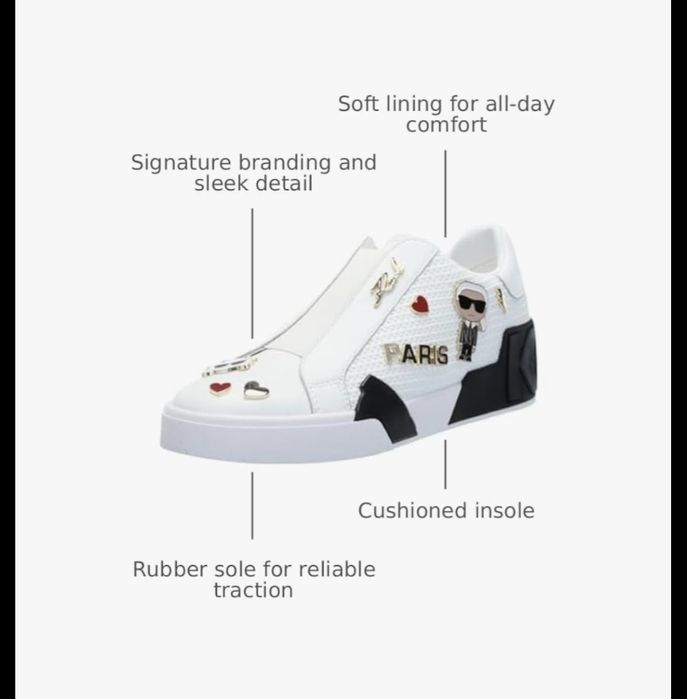 Karl Lagerfeld оригинални сникърси с пинове