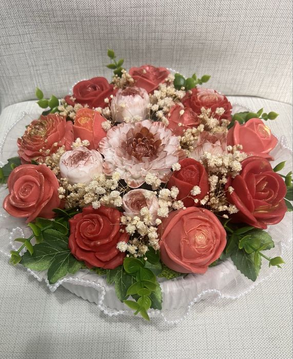 Цветя и аранжировки от ароматен сапун