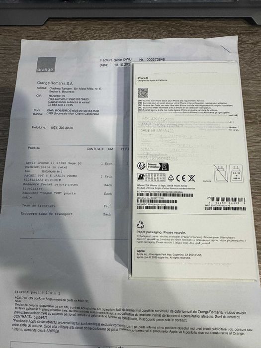 Iphone 17, 256gb, Impecabil, Garantie