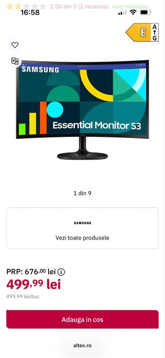 Monitor Samsung 75hz 24”