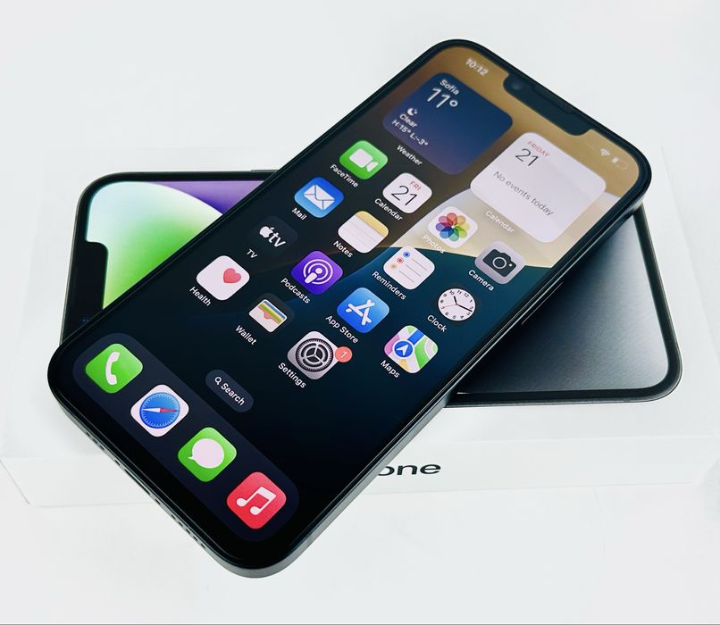 Apple iPhone 14 128GB Midnight Перфектен! Гаранция!