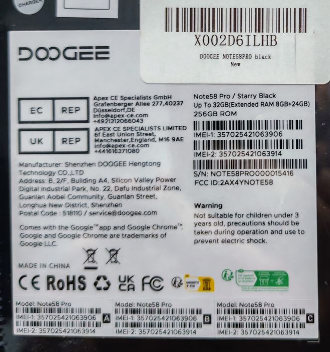 DOOGEE telefoane sigilate!
