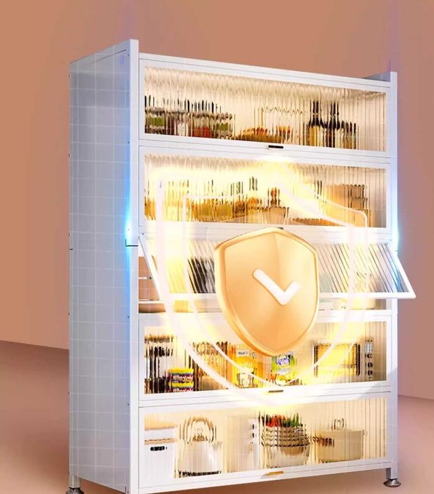 Пылезащитный шкаф/Металлический кухонный шкаф/Шкаф на колёсиках