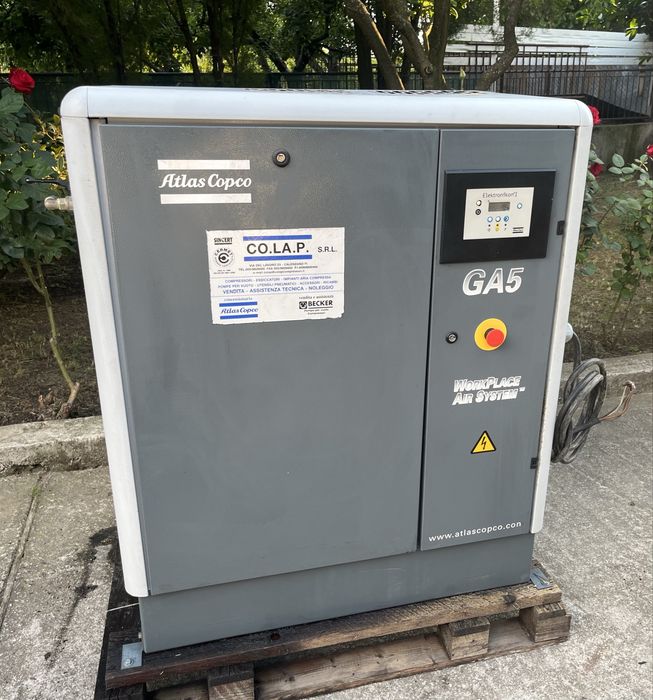 Винтов компресор Atlas Copco GA5 5.5Kw