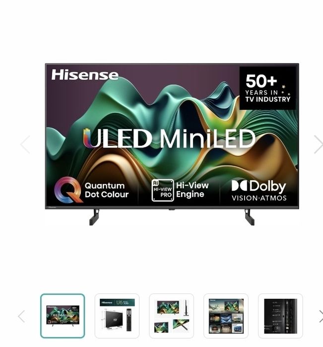 50 '' U6N | ULED MiniLED Smart TV 4K 60/120  Hz50U6NQ