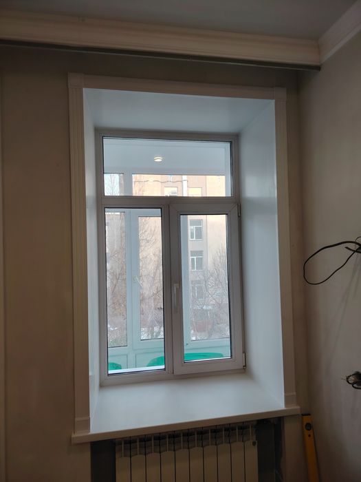 Откосы пластиковые.