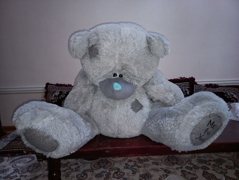 Плюшевый мишка Teddy серый