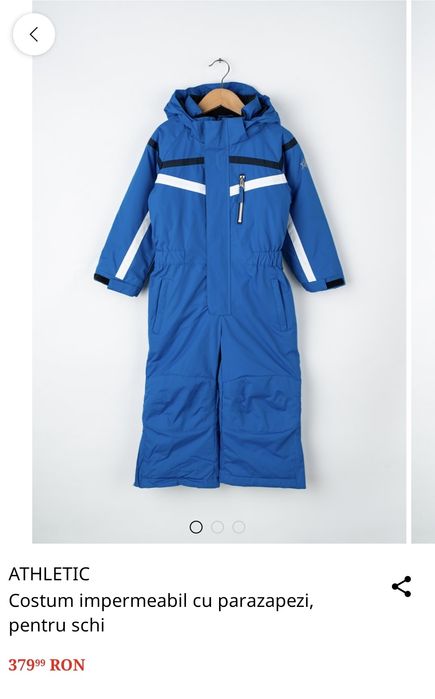 Salopeta / costum ski zapada, impermeabil, pt baieti, 4 - 5 ani