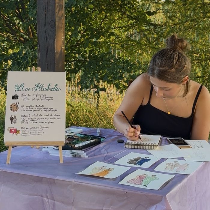 Live Guest Illustration – Ilustrații personalizate la nuntă