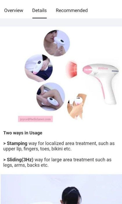 VILASE Diodli Lazer epilator, Лазерный эпилятор