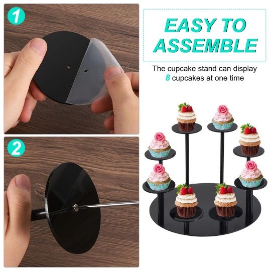 Suport multifuncțional, modern, fabricat din acril negru*