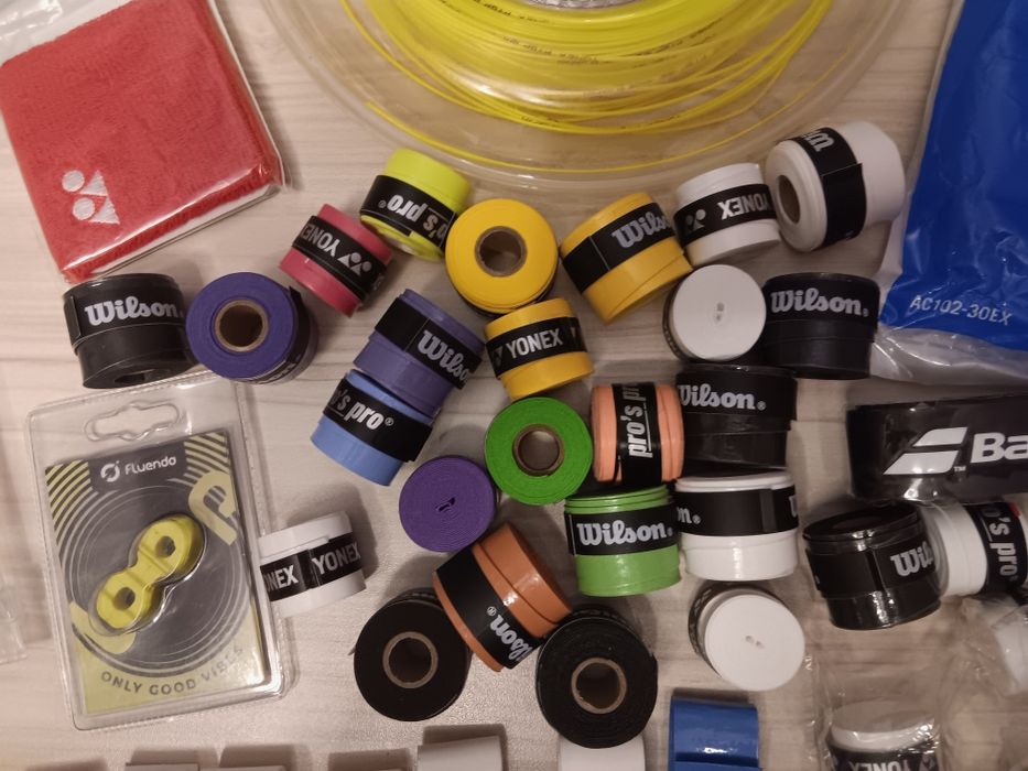 Wilson, YONEX, Head, pro's pro, накитник,грипове,антивибратори,корда