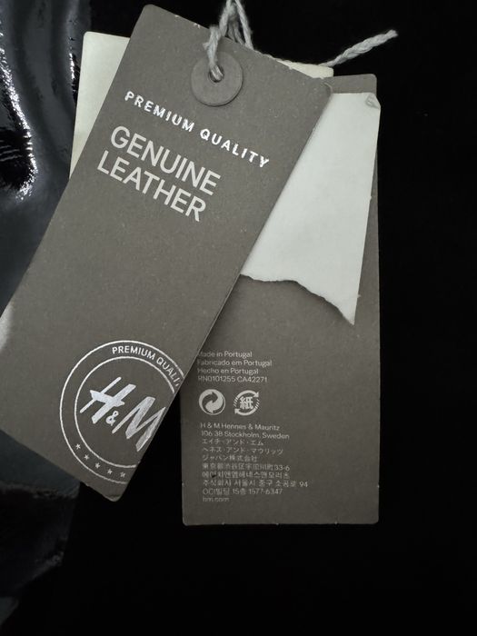 Cizme damă negre H&M, noi, piele, mărimea 39