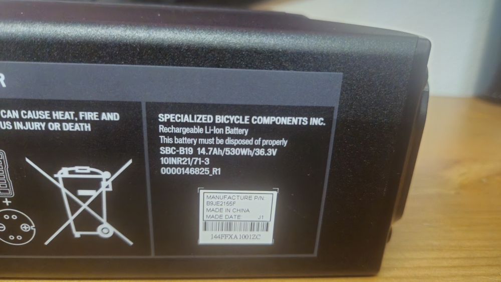 Baterie specialized 530wh U2