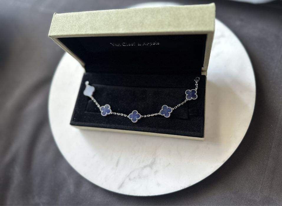 Van Cleef & Arpels Vintage Alhambra bracelet,5 motifs гривна rose gold