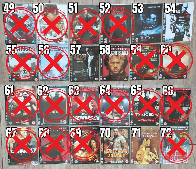 Екшън Филми DVD's Оригинални Дискове на Английски Език 5 лв/бр Movie