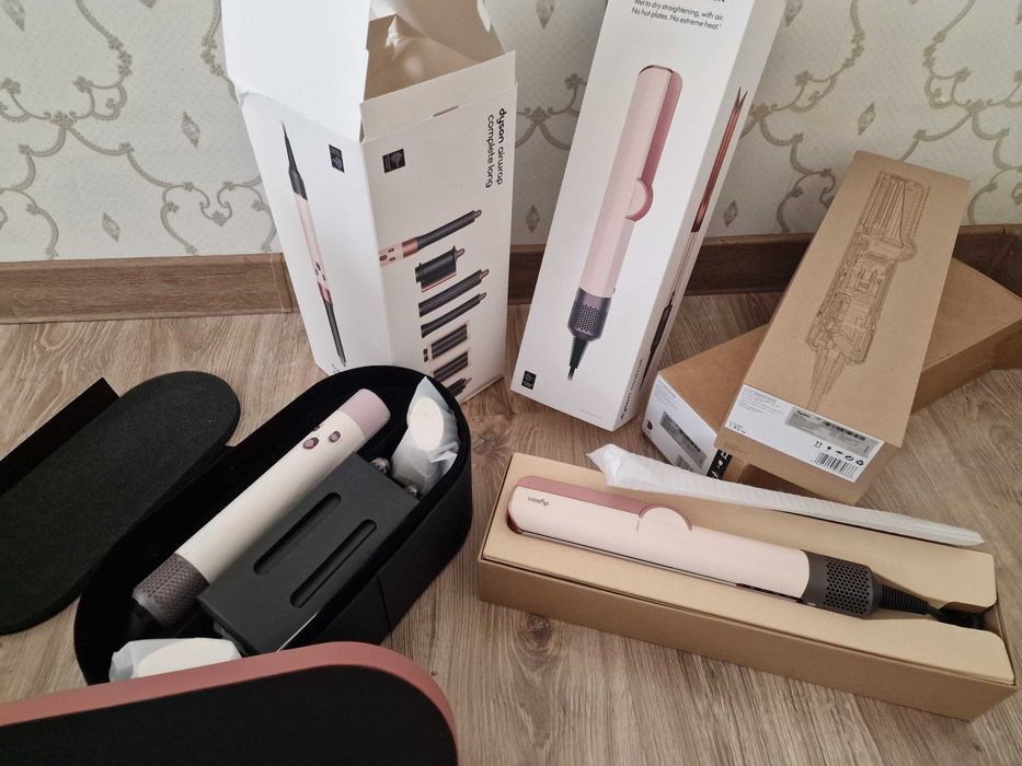 Dyson airwrap в розовом цвете
