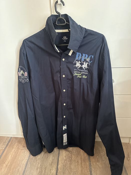 La Martina риза тъмносиня slim fit като нова