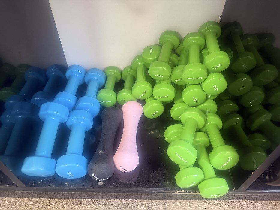 Set 13 perechi Gantere Aerobic / Fitness (10x1.5kg, 3x2kg) - Ca Noi