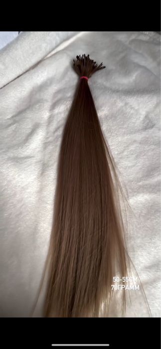 Наращивание волосы 50-55см, 70грамм