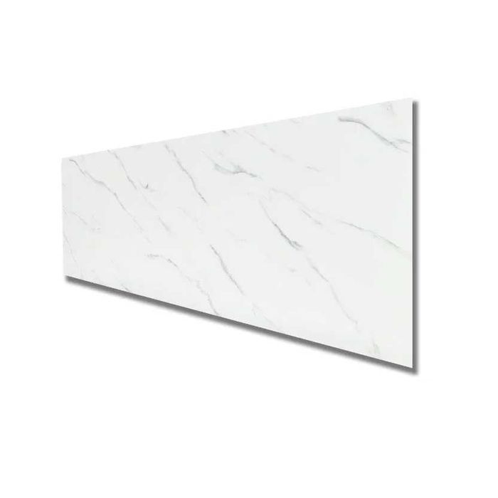 Placa de tapet x 10buc impermeabil, Autoadeziv, 30×60 cm, Marmura alba