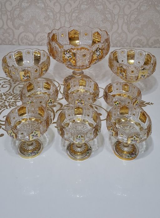 Богемская хрустальная набор